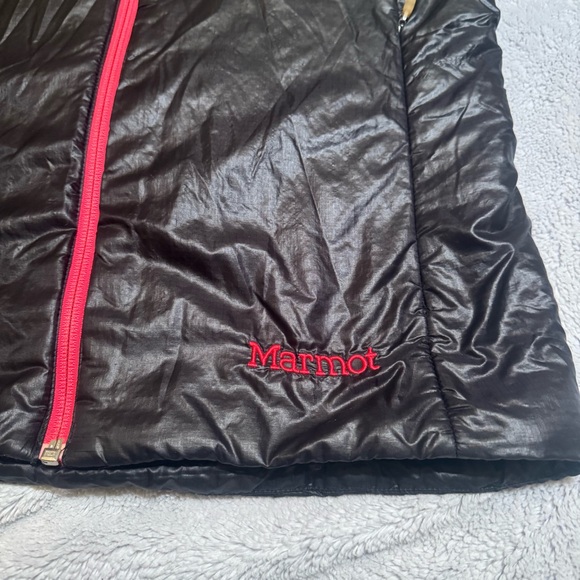 Marmot Women’s Hooded Insulated Jacket Black Pink Full Zip Size M - Picture 6 of 11